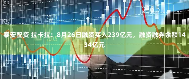 泰安配资 拉卡拉：8月26日融资买入239亿元，融资融券余额1434亿元